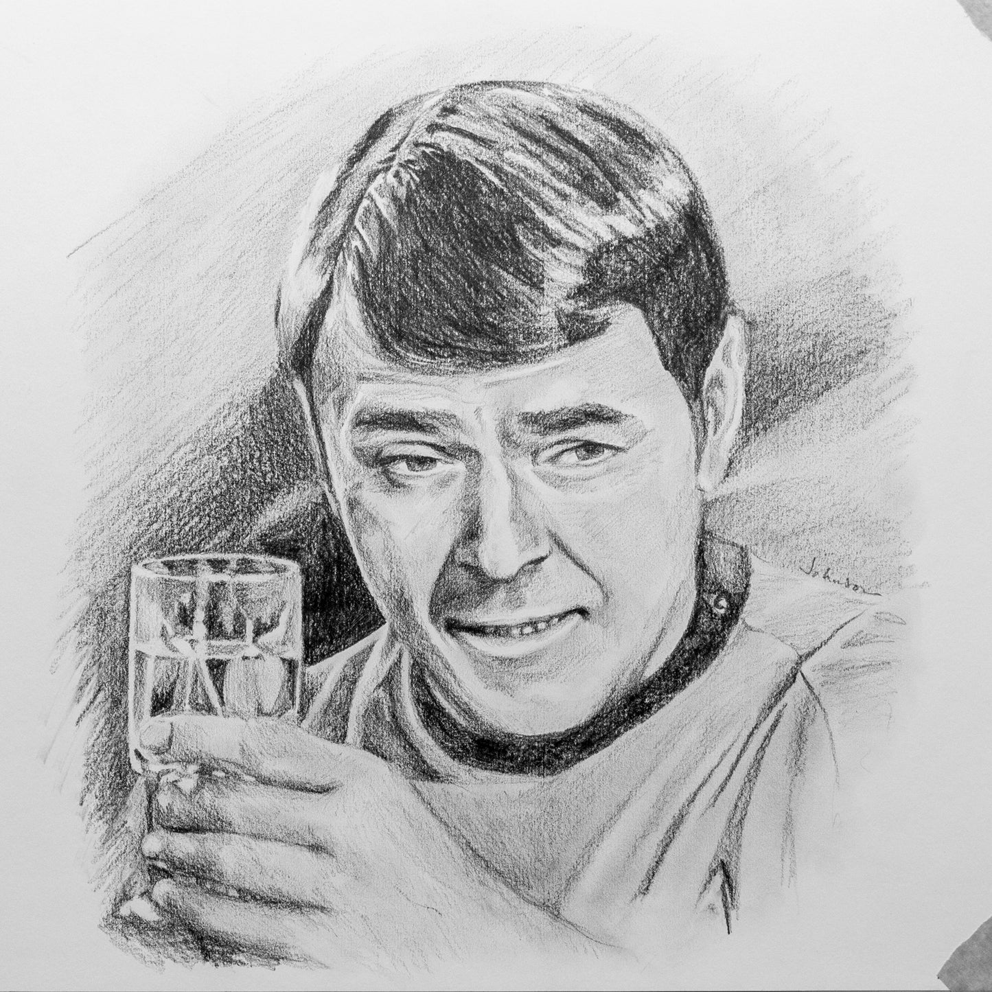 The Miracle Worker" Pencil Portrait Art Print