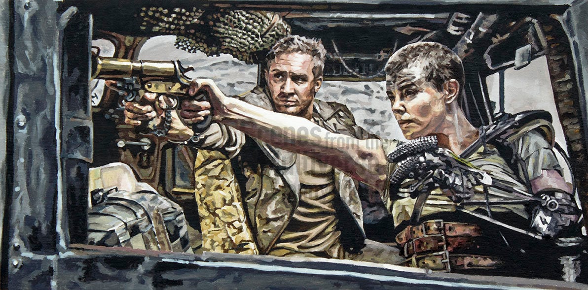 "Retaliate First" Original Oil Painting