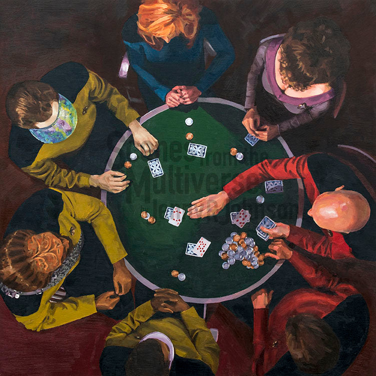 "... And the Sky's the Limit" Poker Game Canvas Print