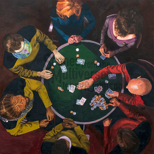 "... And the Sky's the Limit" Poker Game Canvas Print