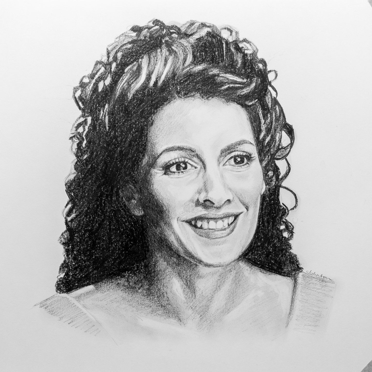 "The Counselor" Pencil Portrait Art Print