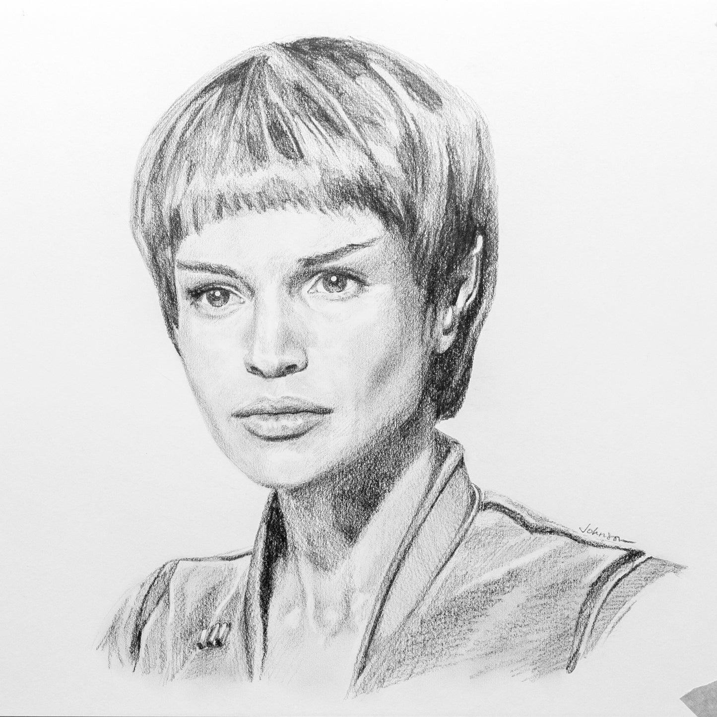 "T'Pol" Original Graphite Pencil Drawing