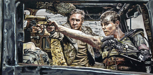 "Retaliate First" Original Oil Painting