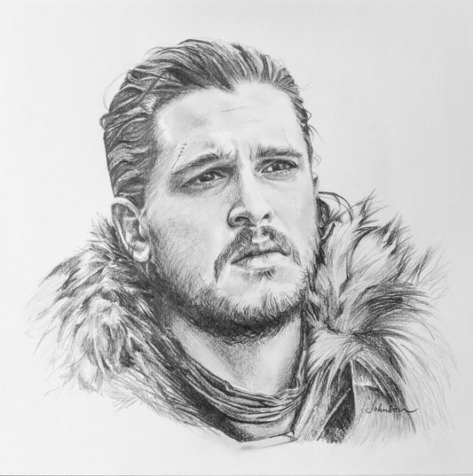 "Winter" Pencil Portrait Art Print
