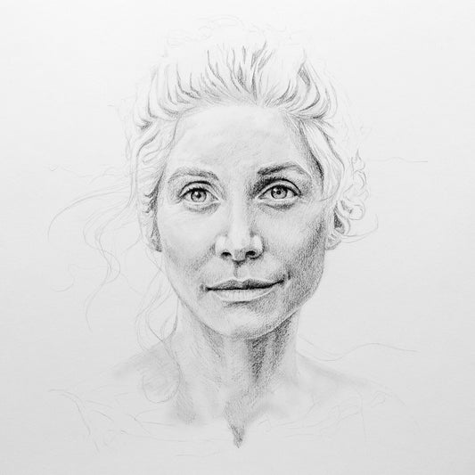 "Juliet" Pencil Portrait Art Print